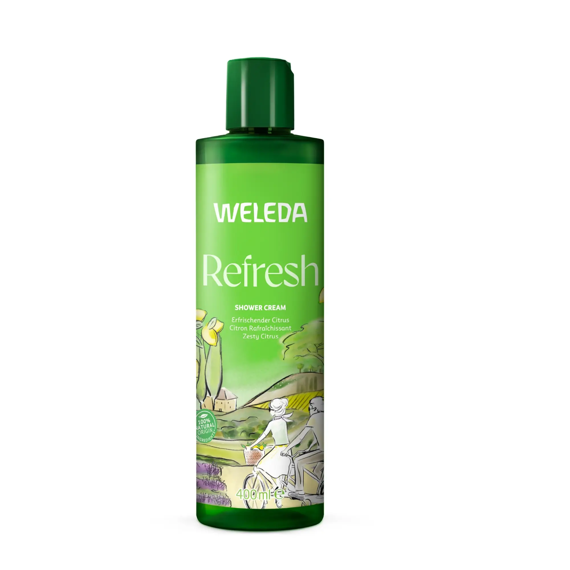 Weleda Refresh, kremowy płyn pod prysznic z cytrusami, 400 ml zdjęcie
