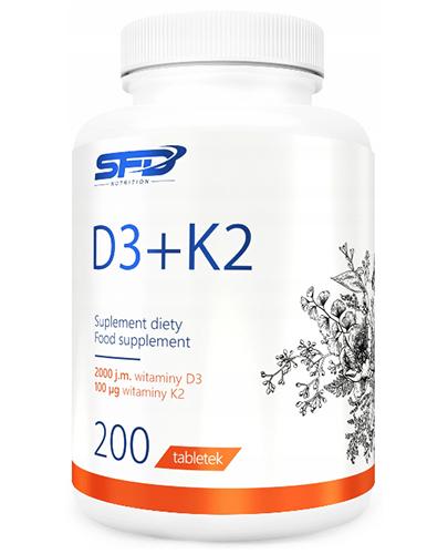 SFD Nutrition D3 + K2 - 200 tabl. - cena, opinie, wskazania zdjęcie
