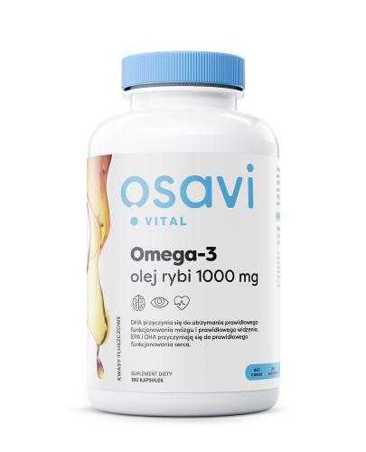 OSAVI Omega-3 Olej Rybi Molecularly Distilled 1000 mg, 180 kapsułek zdjęcie