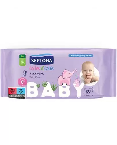 Septona chusteczki nawilżane z aloesem 60 sztuk zdjęcie