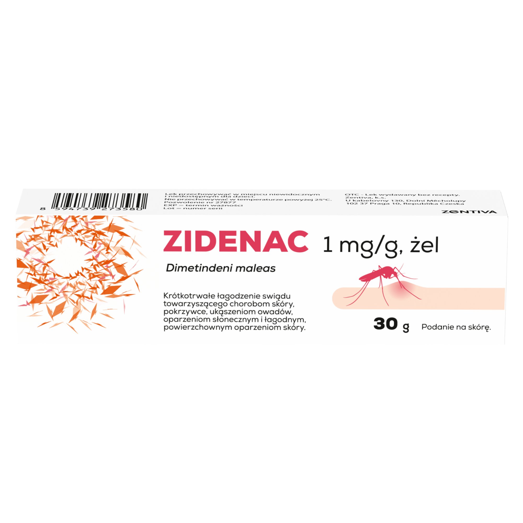 Zidenac, 1 mg/g, żel, 30 g zdjęcie