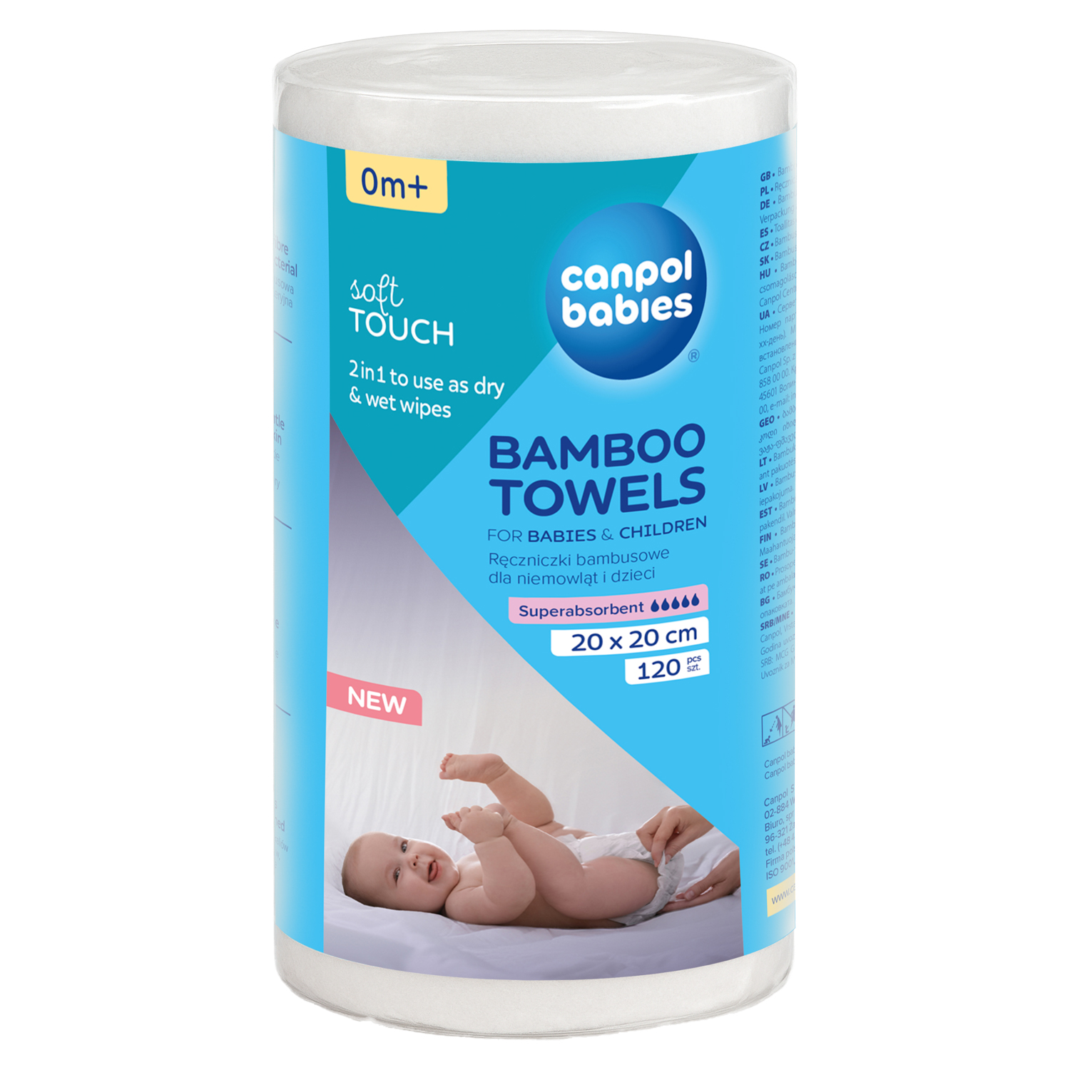 Canpol babies Ręczniczki bambusowe dla niemowląt, 120 sztuk zdjęcie