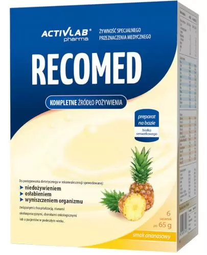 ActivLab RecoMed smak ananasowy 6 saszetek zdjęcie