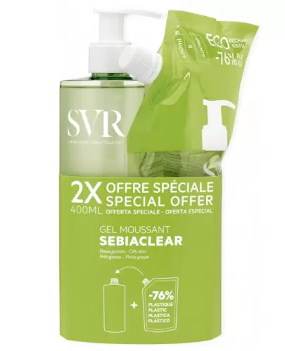 SVR Sebiaclear żel w piance 400 ml + zapas 400 ml zdjęcie