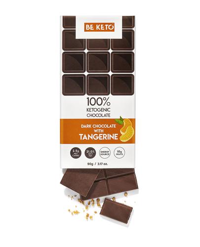 BeKeto Keto Chocolate Tangerine + MCT Oil, 90 g, cena, wskazania, stosowanie zdjęcie