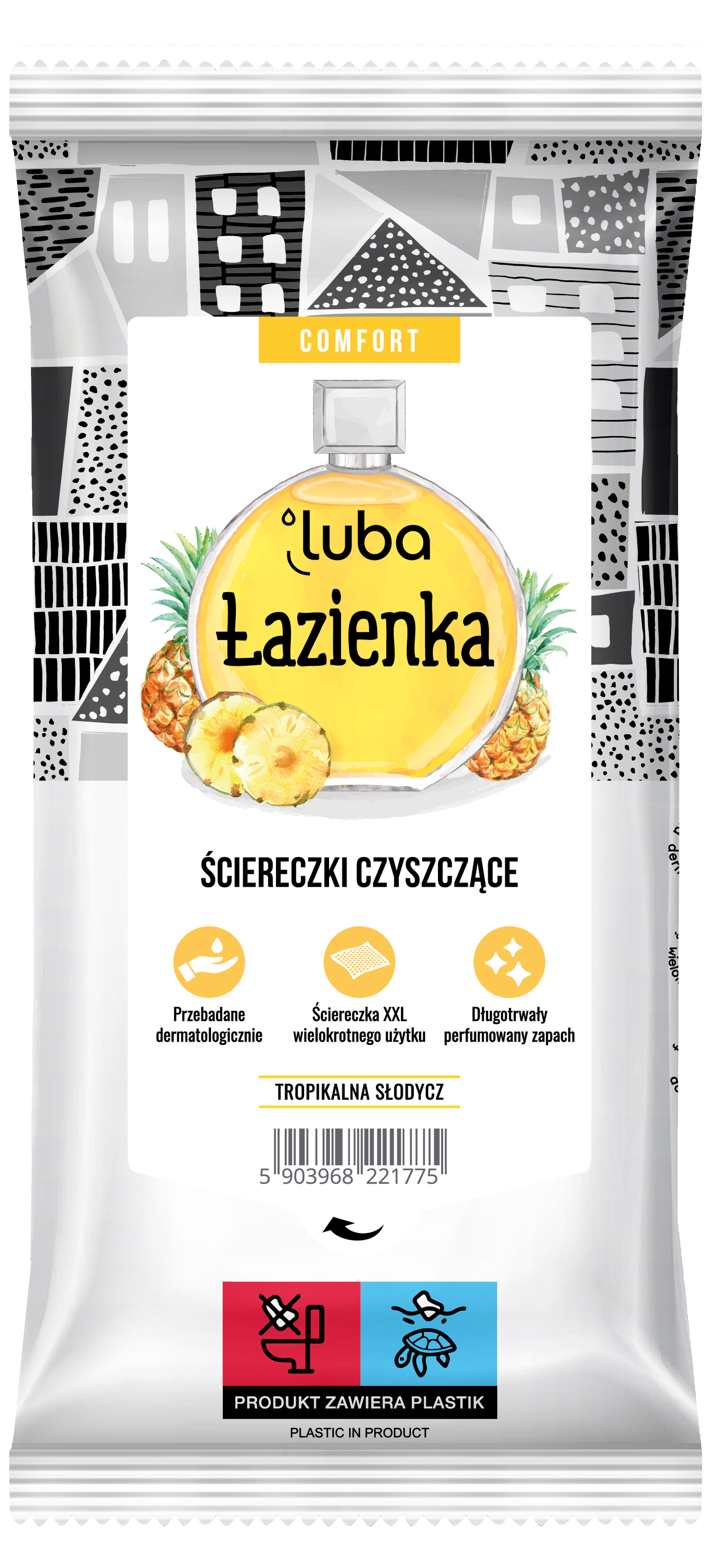 Luba Comfort, Czyszczące Ściereczki do łazienki, perfumowane, 32 sztuki zdjęcie