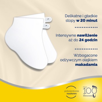 Scholl PediMask skarpetki nawilżające do stóp z olejkiem makadamia SPA 1 para