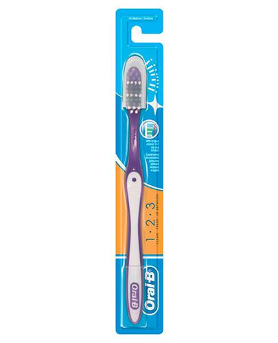 Oral-B Szczoteczka 123 Średnia - 1 szt. - cena, opinie, stosowanie zdjęcie