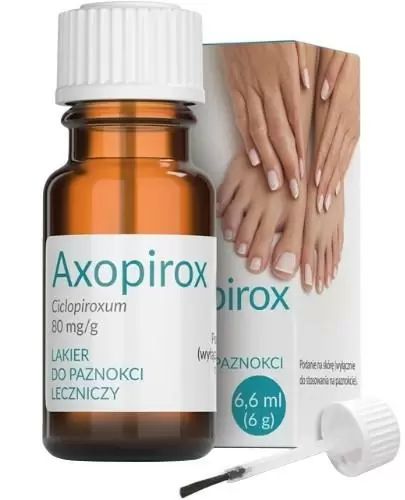 Axopirox, 80 mg/g, leczniczy lakier do paznokci, 6,6 ml zdjęcie