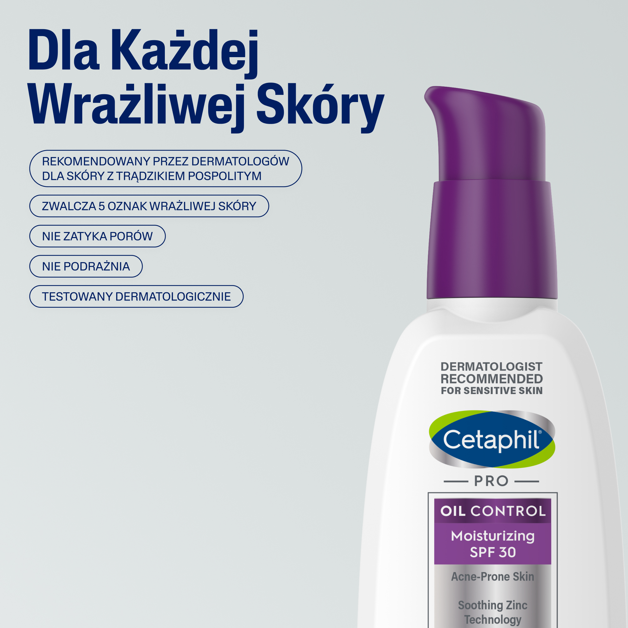 Cetaphil Pro Oil Control Krem nawilżająco-matujący SPF30 118 ml