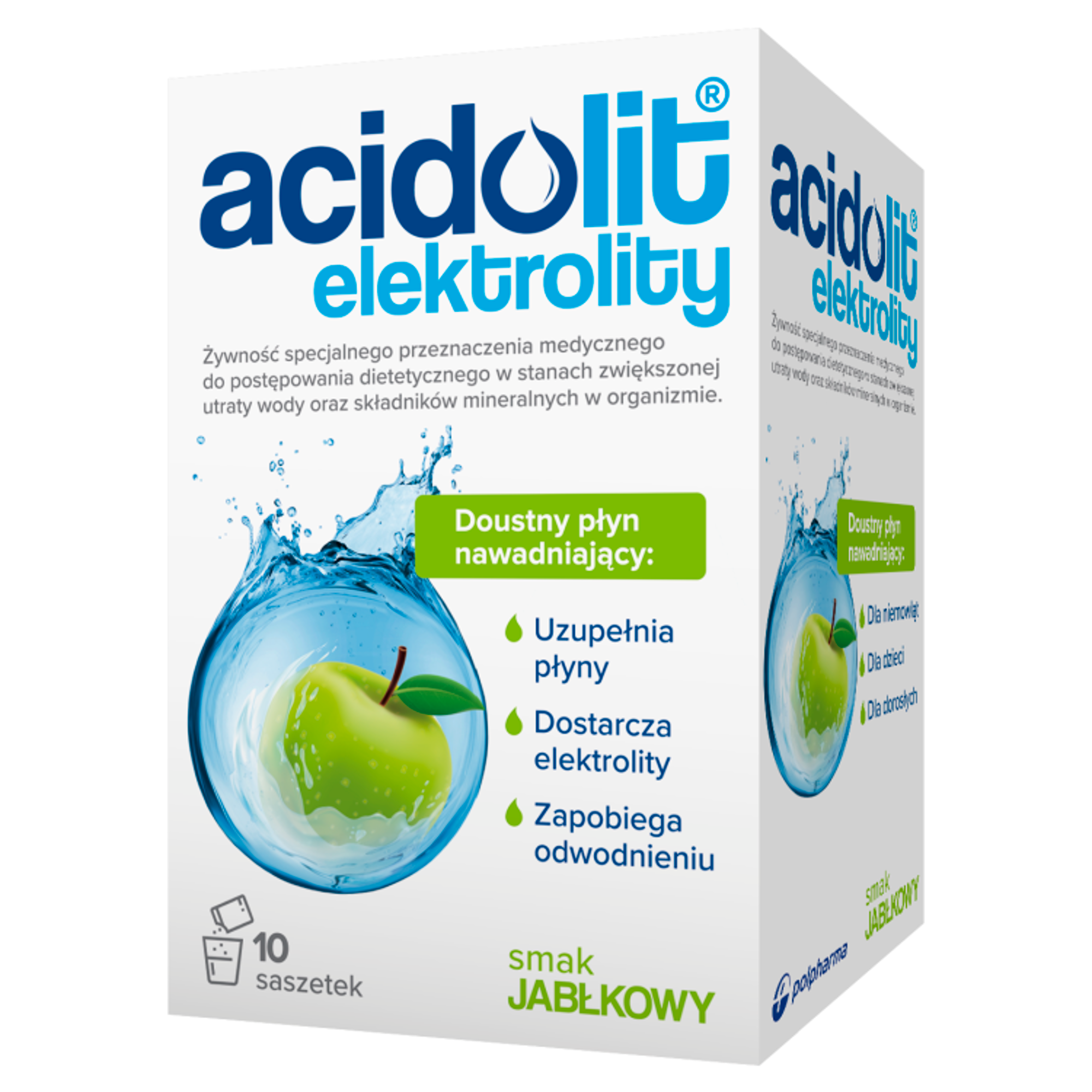 Polpharma Acidolit smak jabłkowy 10 saszetek zdjęcie