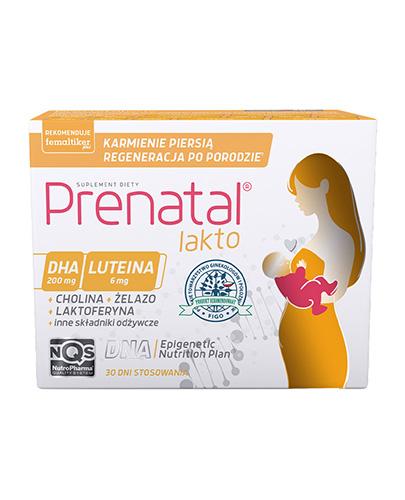 Prenatal Lakto, kapsułki miękkie + kapsułki twarde, 30 sztuk + 30 sztuk zdjęcie