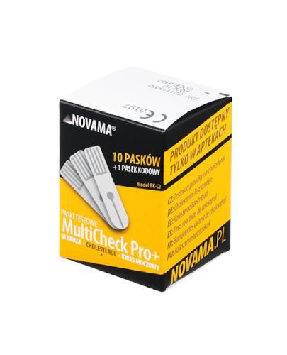 NOVAMA MULTICHECK PRO+ Paski testowe do cholesterolu, 10 sztuk zdjęcie