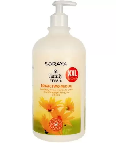 Family Fresh nawilżający kremowy żel pod prysznic ze zmiękczającym wyciągiem z miodu Bogactwo miodu 1000 ml zdjęcie