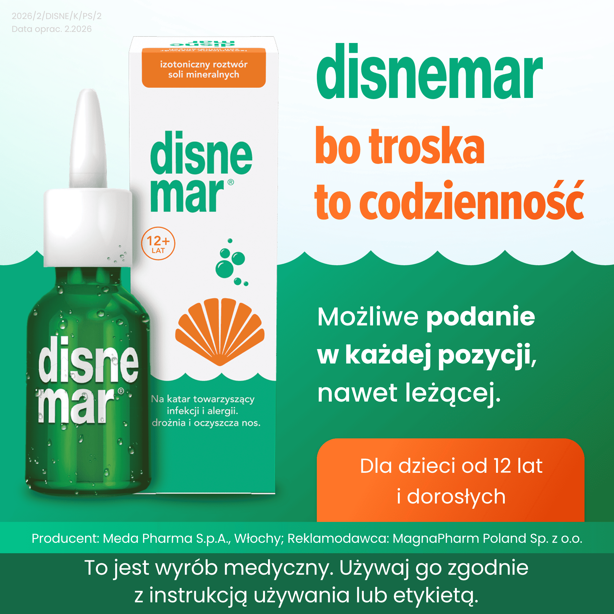 Disnemar aerozol do nosa dla dorosłych 25 ml