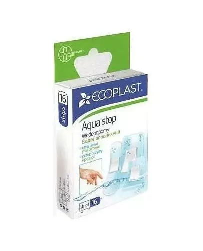 EcoPlast Wodoodporny zestaw plastrów medycznych poliuretanowych 16 sztuk zdjęcie