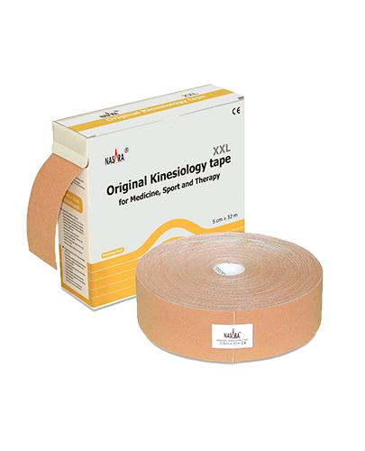 Nasara Kinesiology Tape XXL, 5 cm x 32 m, beżowy, 1 szt., cena, wskazania, właściwości zdjęcie