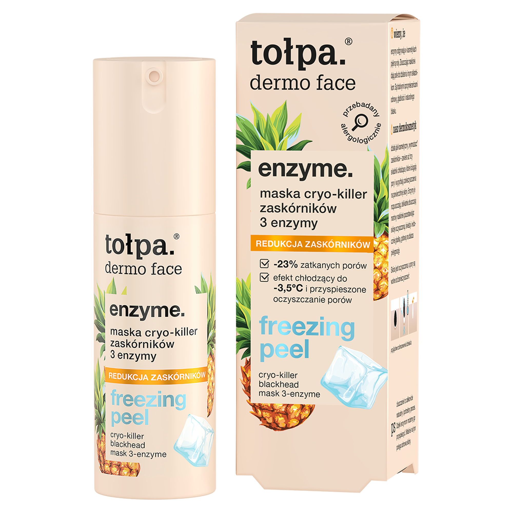 Tołpa Dermo Face Enzyme Maska cryo-killer zaskórników 3 enzymy, 50 ml zdjęcie