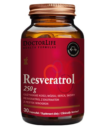 Doctor Life Resveratrol 250 mg z ekstraktem z pestek winogron - 30 kaps. - cena, opinie, właściwości  zdjęcie