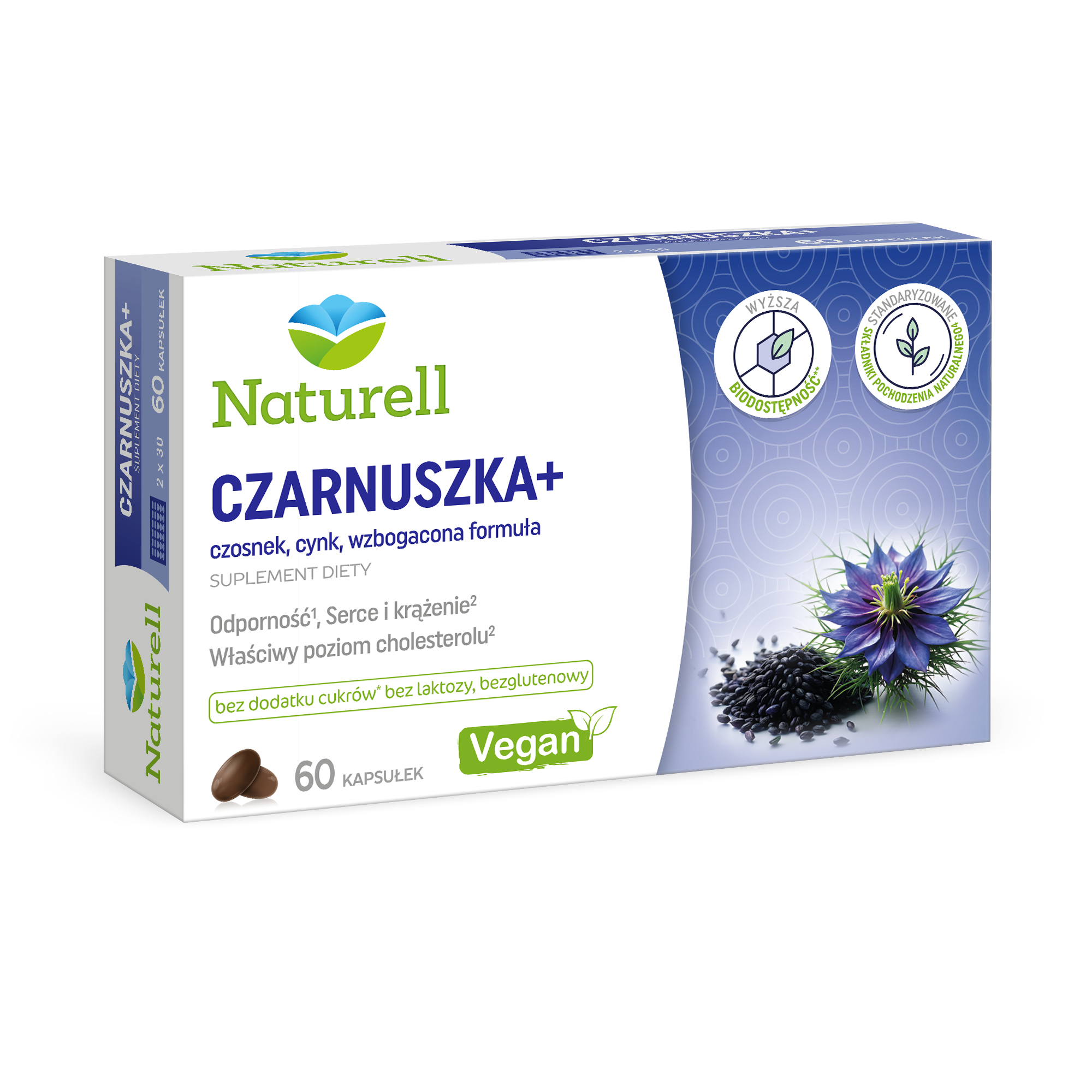 Naturell Czarnuszka+, kapsułki, 60 sztuk zdjęcie