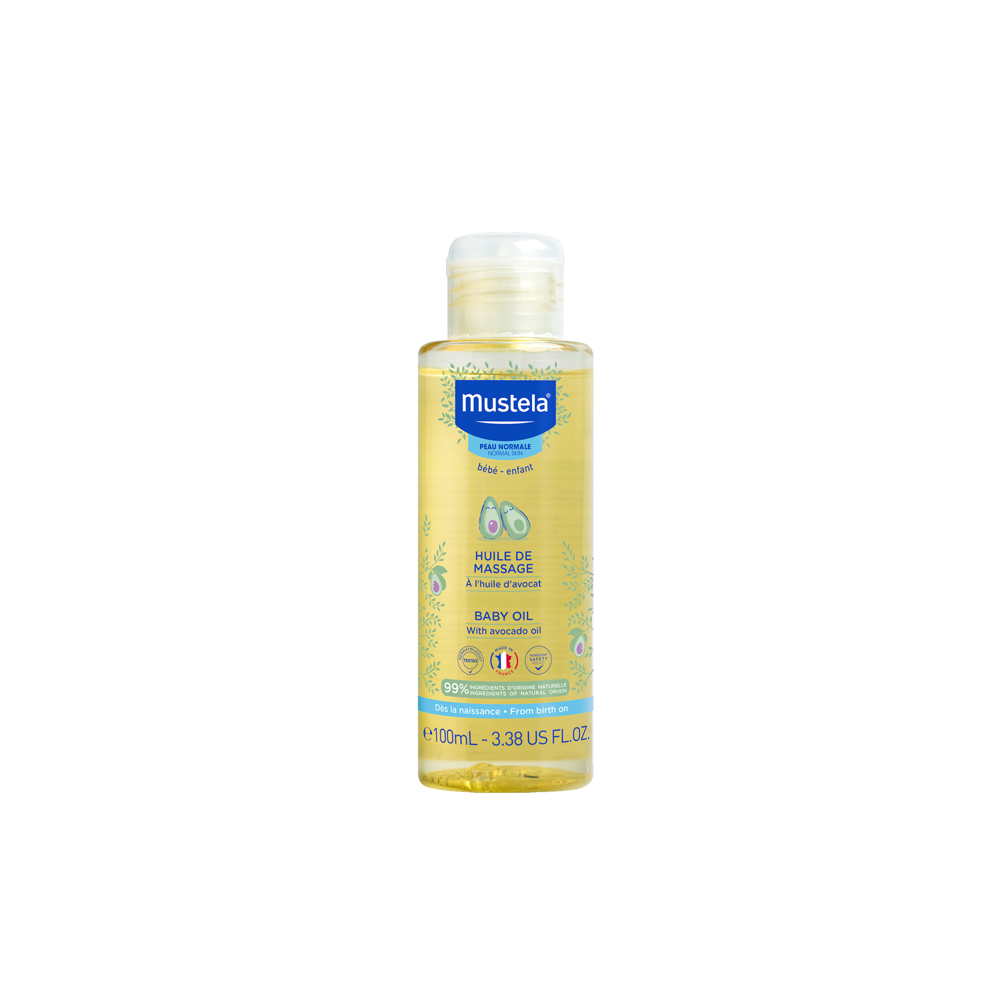 Mustela Bebe Enfant olejek do masażu nawilżająco kojący od dnia narodzin 100 ml zdjęcie