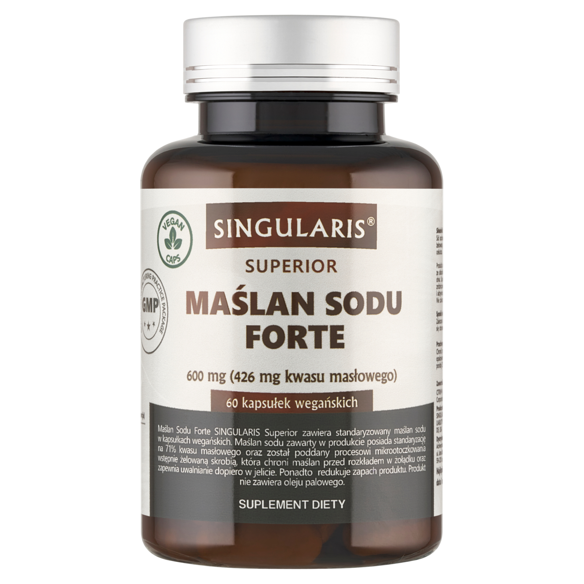 Singularis Maślan Sodu Forte 600 mg, kapsułki, 60 sztuk zdjęcie