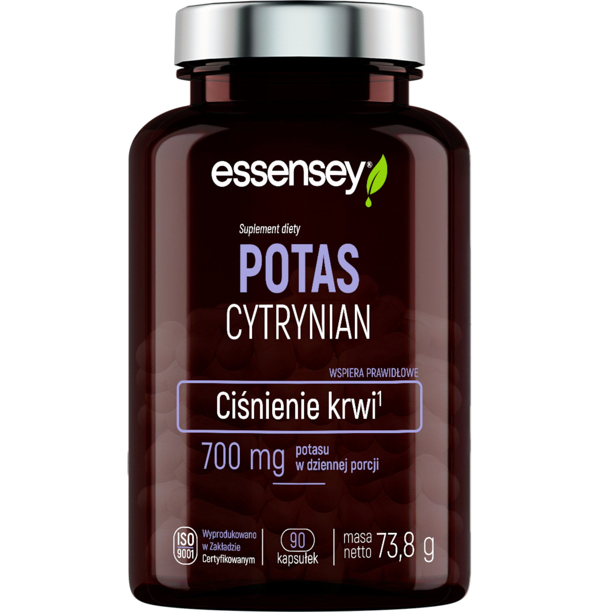 Essensey Potas Cytrynian, kapsułki, 90 sztuk zdjęcie