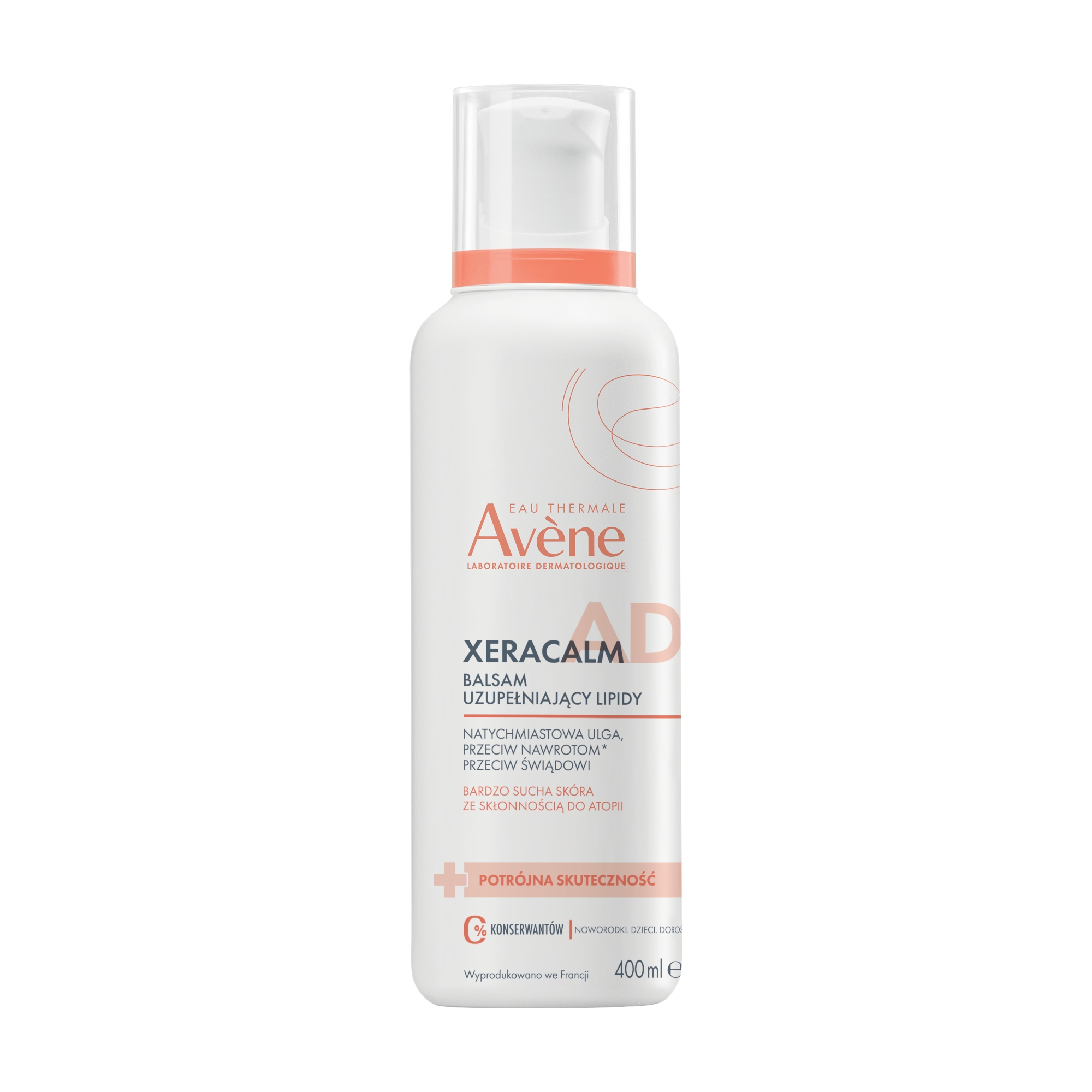 Avene Xeracalm A.D, balsam uzupełniający lipidy, 400 ml zdjęcie