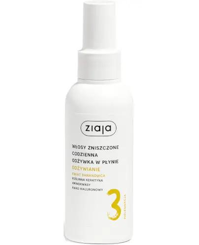 Ziaja Odżywianie Kwiat Bananowca, Odżywka w płynie codzienna włosy zniszczone, 125 ml zdjęcie