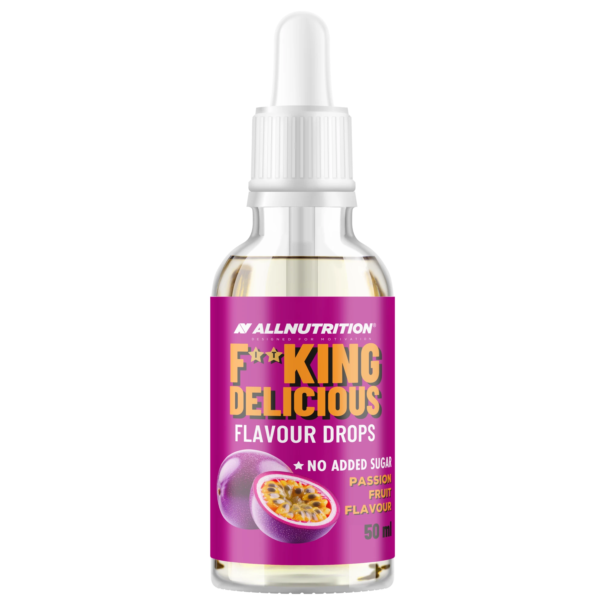 Allnutrition Fitking Delicious Flavour Drops Passion Fruit, Marakuja, 50 ml
