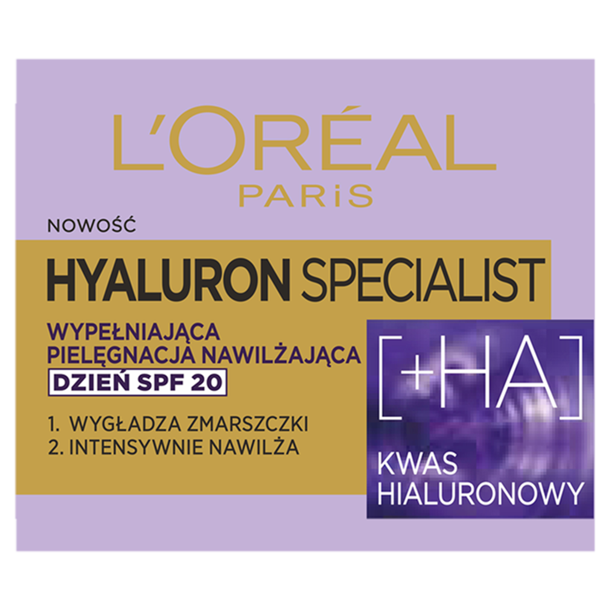 L'oreal Paris Hyaluron Specialist Wypełniająca pielęgnacja nawilżająca na dzień SPF 20, 50 ml  zdjęcie