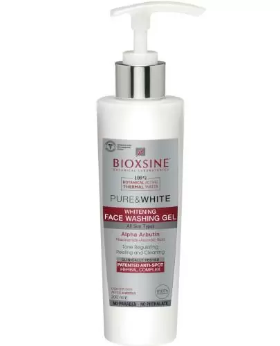 Bioxsine Pure&White wybielający żel do mycia twarzy 200 ml zdjęcie