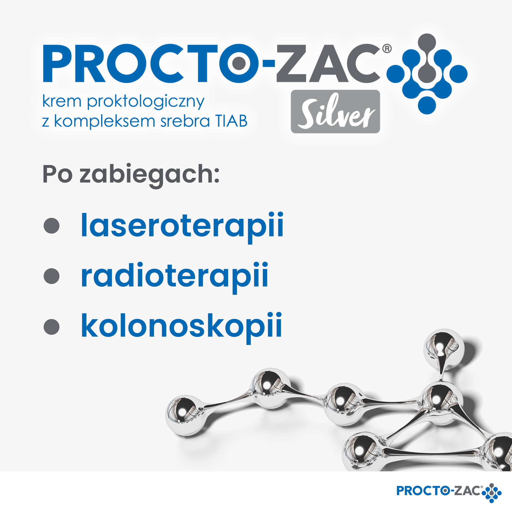 Procto-Zac Silver Krem proktologiczny z kompleksem srebra TIAB, 25 ml