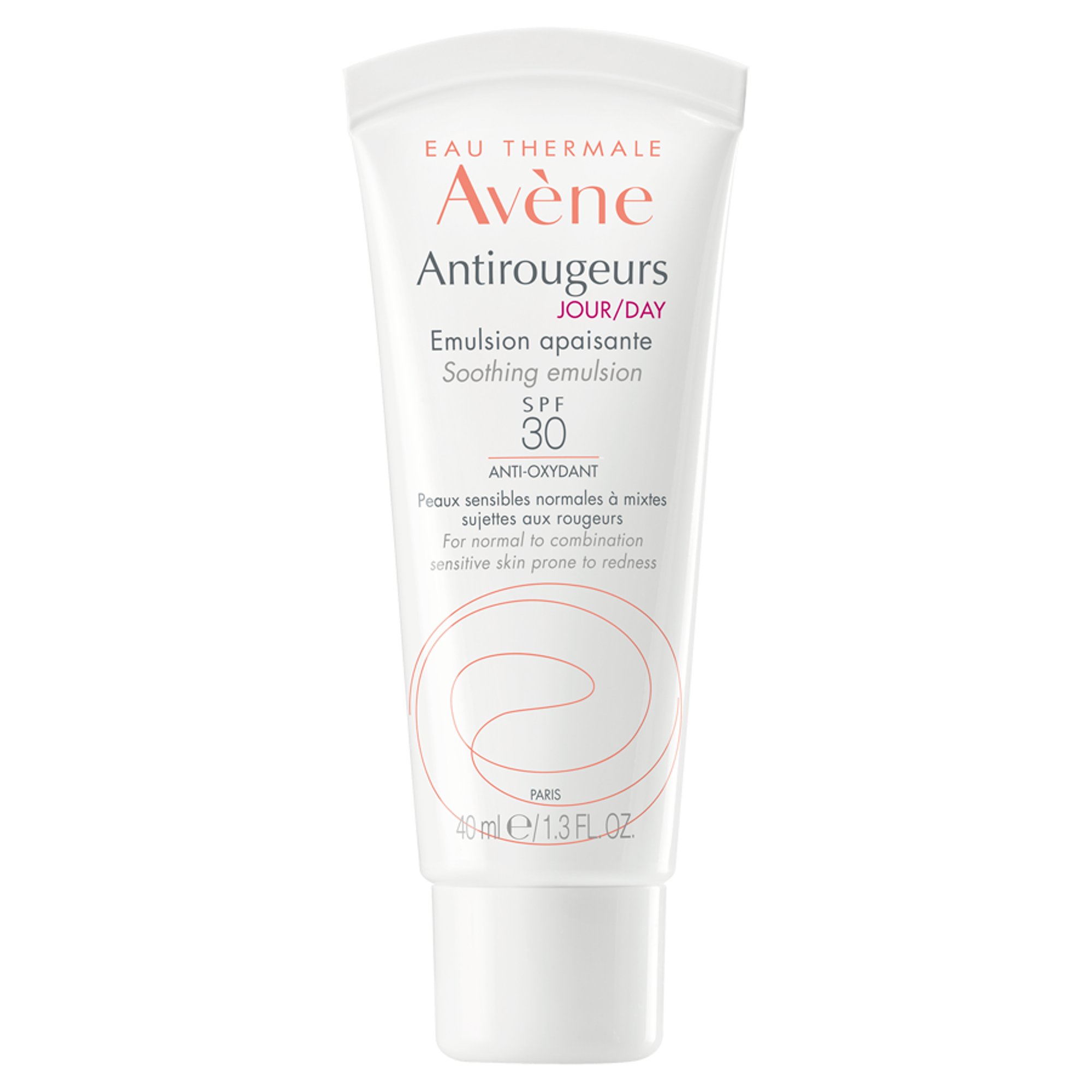 Avene Antirougeurs Jour/Day SPF 30 Emulsja kojąca SPF 30 skóra wrażliwa, normalna i mieszana, skłonna do zaczerwienienia, 40 ml zdjęcie