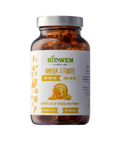 Biowen Omega 3 Forte, kapsułki, 90 sztuk zdjęcie