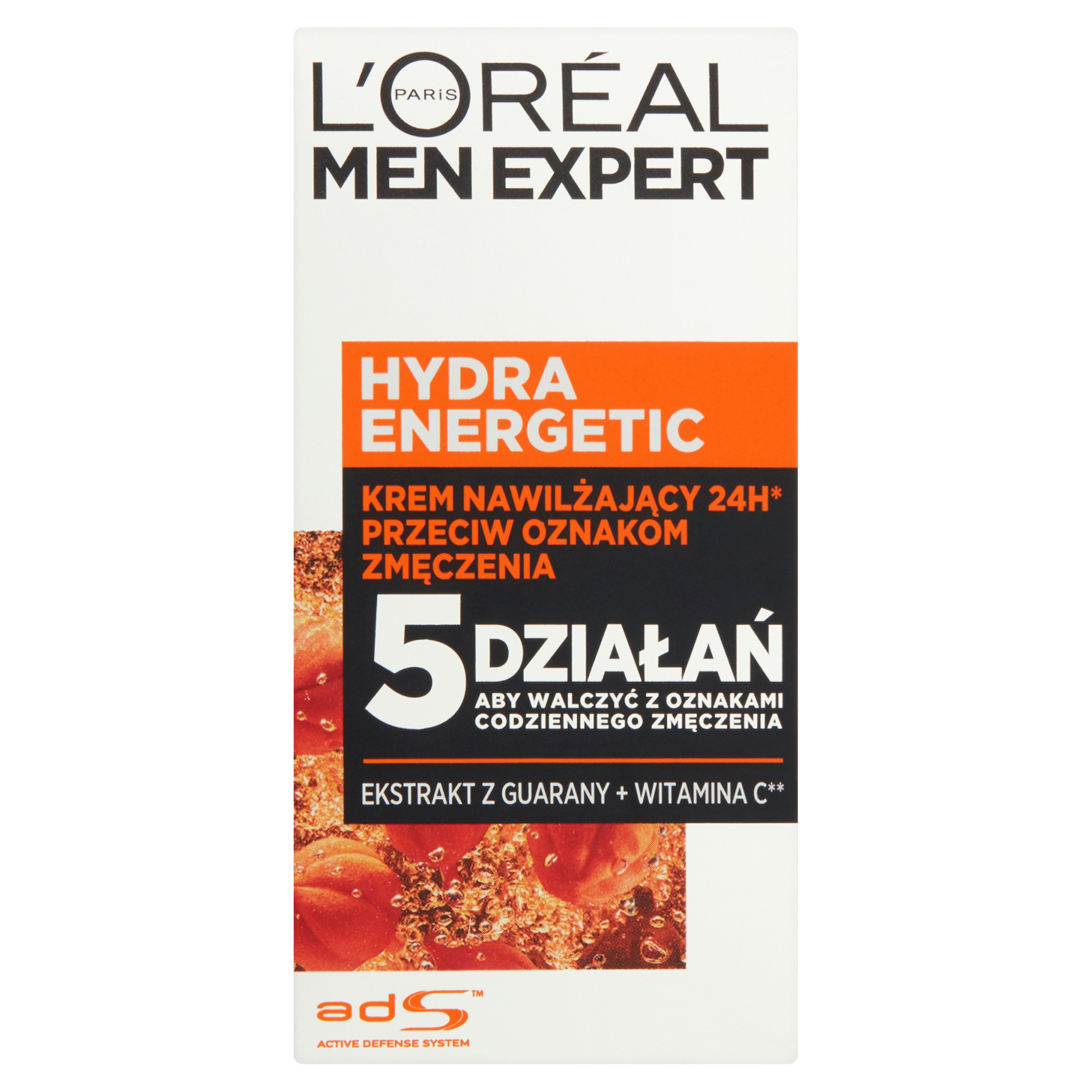 L'OREAL MEN EXPERT HYDRA ENERGETIC Krem nawilżający 24H przeciw oznakom zmęczenia - 50 ml - cena, opinie, właściwości zdjęcie
