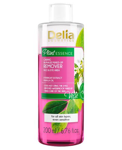 Delia Cosmetics Plant Essence Pielęgnujący płyn dwufazowy do demakijażu twarzy i okolic oczu - 200 ml - cena, opinie, wskazania zdjęcie