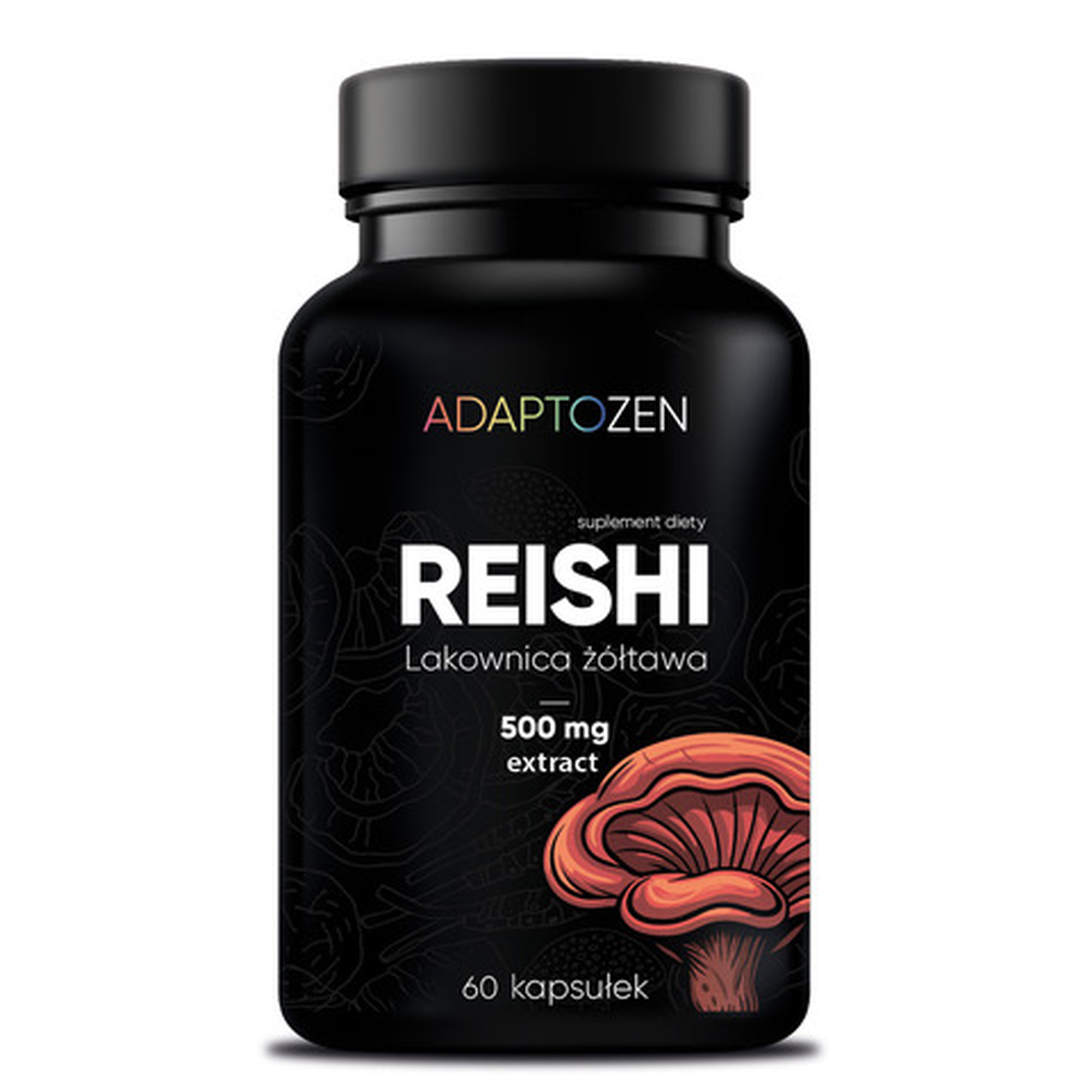 Adaptozen Reishi 500 mg, 60 kapsułek zdjęcie