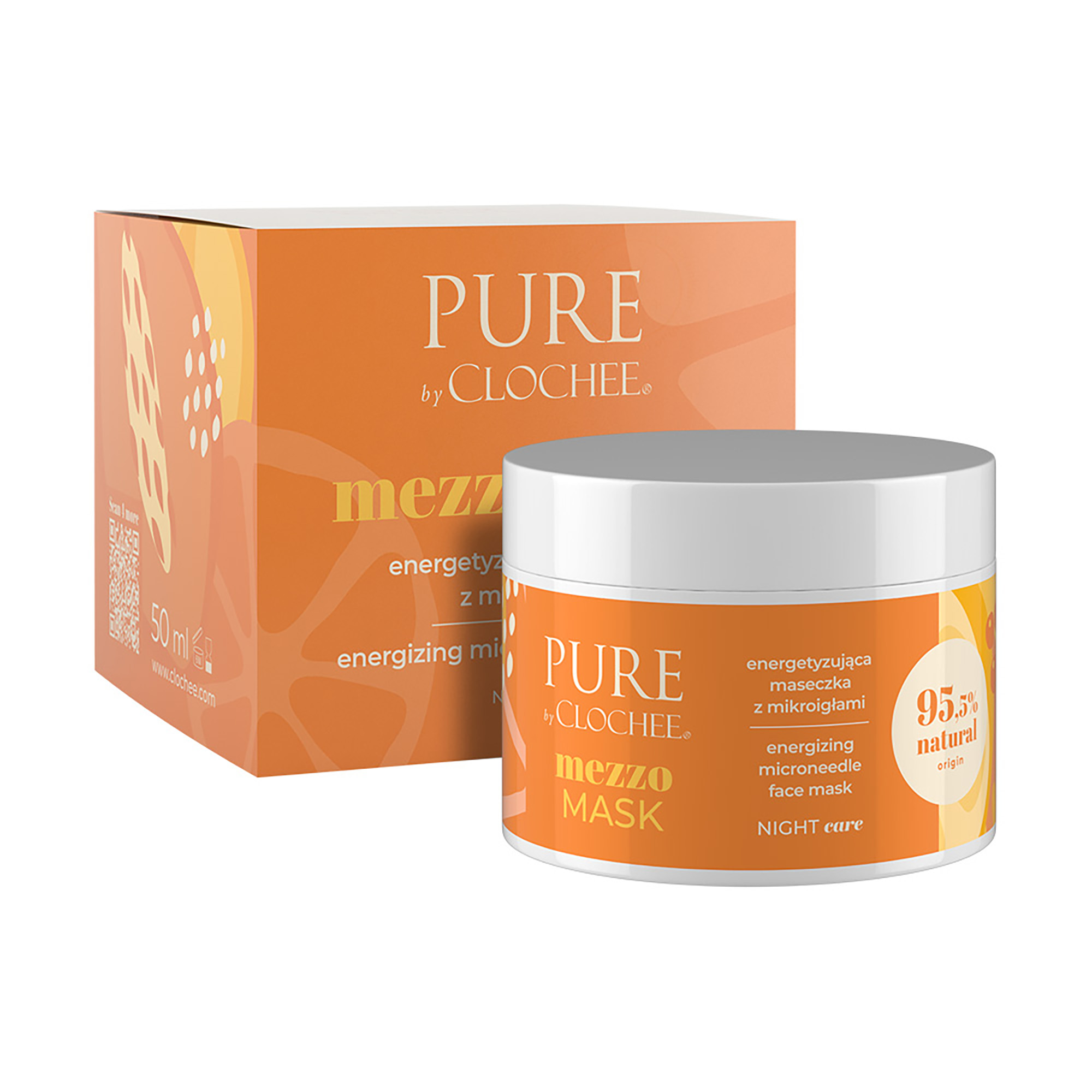 Clochee Pure Mezzo Mask Energetyzująca maseczka z mikroigłami, 50 ml