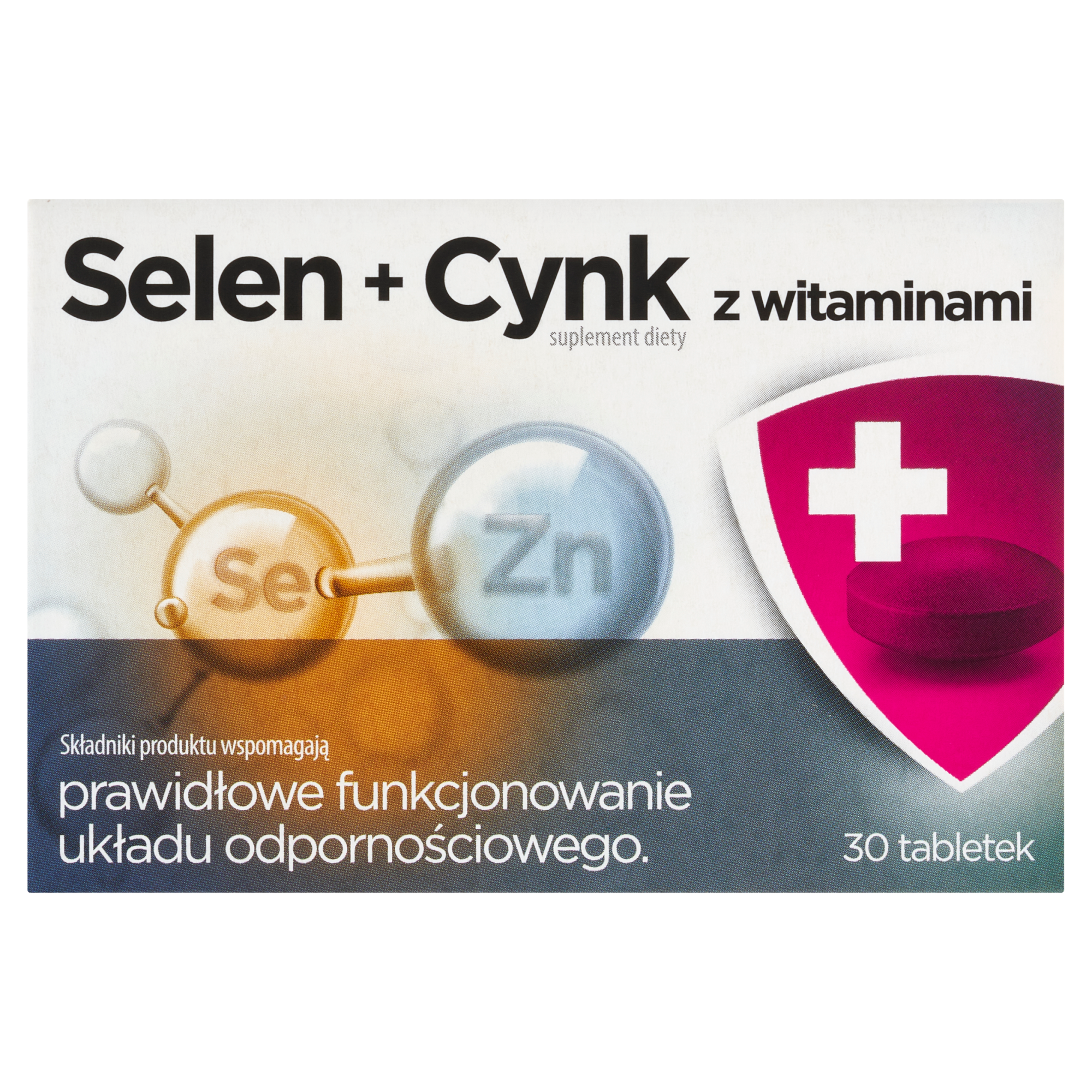 Selen + cynk z witaminami, tabletki, 30 sztuk zdjęcie