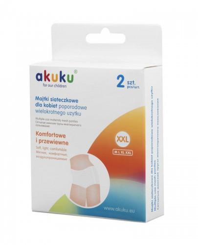 AKUKU Majtki siateczkowe wielokrotnego użytku XXL - 2 szt. zdjęcie