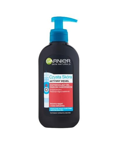Garnier Skin Naturals Czysta skóra Aktywny węgiel Żel oczyszczający przeciw zaskórnikom, 200 ml zdjęcie