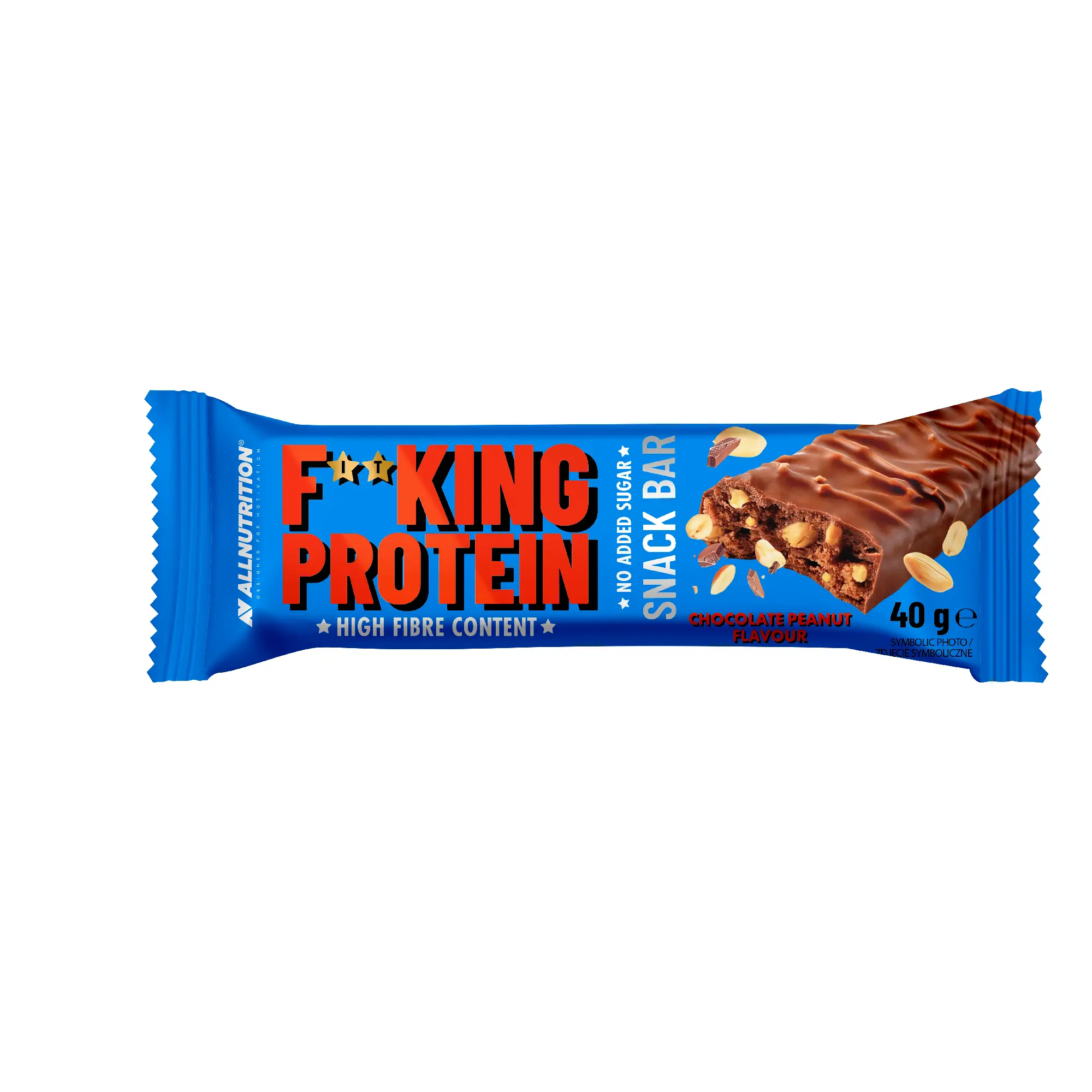 Allnutrition Fitking Protein Snack Bar Chocolate Peanut, 40 g