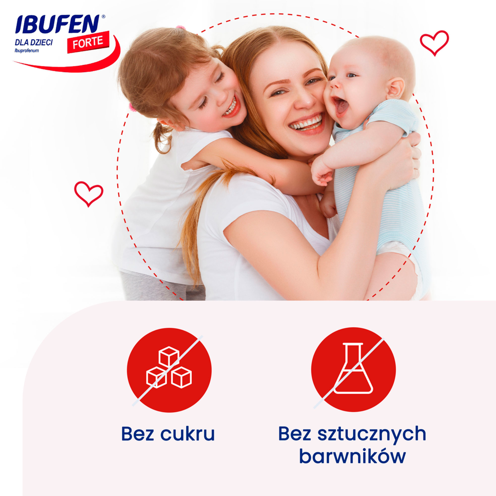 Ibufen dla dzieci forte o smaku truskawkowym, (200mg/5ml), zawiesina doustna, 100 ml