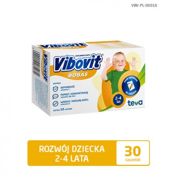 VIBOVIT BOBAS Waniliowy - 30 sasz.