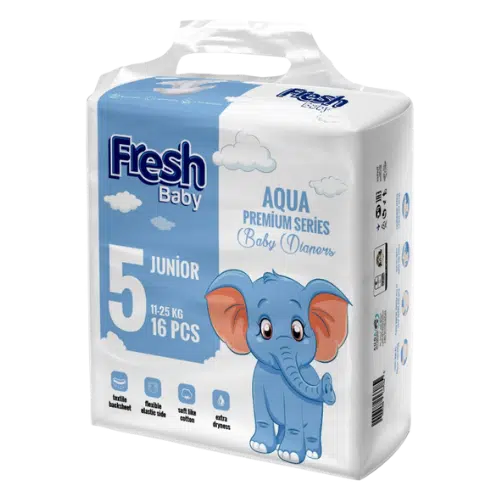 Fresh Baby Aqua Premium 5 Junior, pieluszki, 16 sztuk zdjęcie