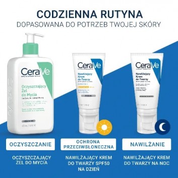 CeraVe, nawilżający krem do twarzy SPF 50, 52 ml