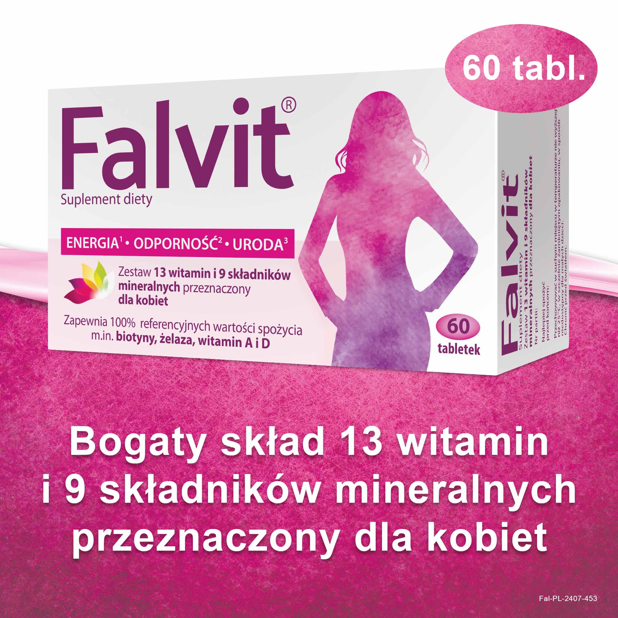 Falvit, tabletki drażowane, 60 sztuk