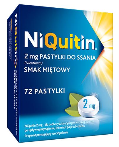 Niquitin, 2 mg, pastylki do ssania, smak miętowy, 72 sztuki zdjęcie