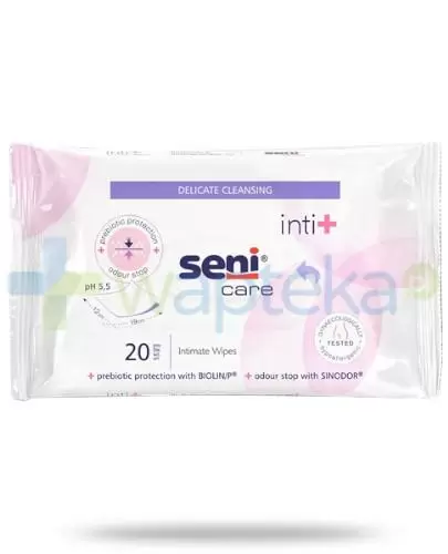 Seni Care Inti+ chusteczki nasączane do higieny intymnej 20 sztuk zdjęcie